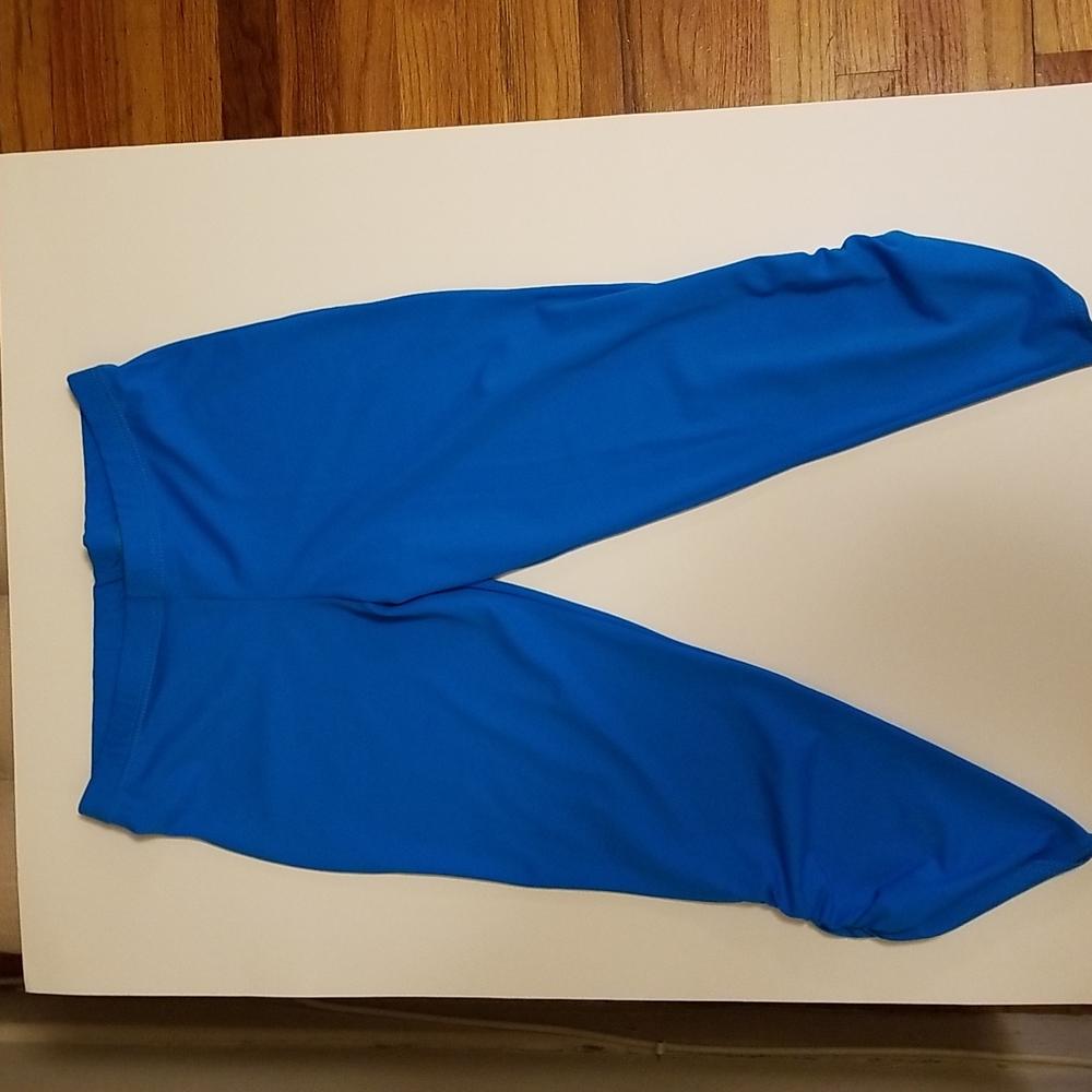Dancewear - Balera ruched capris, dancewear. S adult, peacock blue